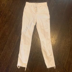 White madewell jeans size 25 high rise